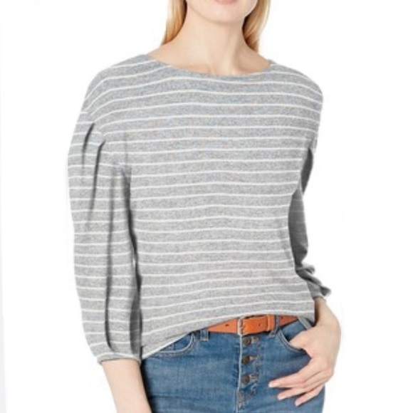 NWOT Daily Ritual | Bateau | Pleated Sweatshirt‎ - Picture 2 of 14